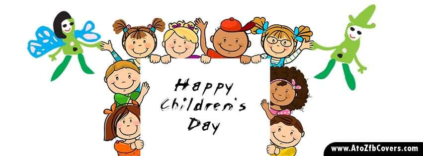 Happy Children's Day Facebook Cover Image