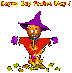 Happy Guy Fawkes Day Burning Guy Fawkes Animated Picture