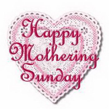 Happy Mothering Sunday Heart Design