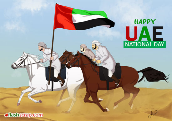Happy UAE National Day Illustration