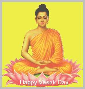 Happy Vesak Day Greeting Ecard