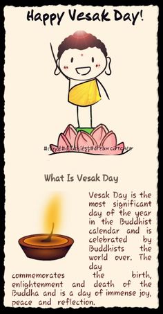 Happy Vesak Day Infographic