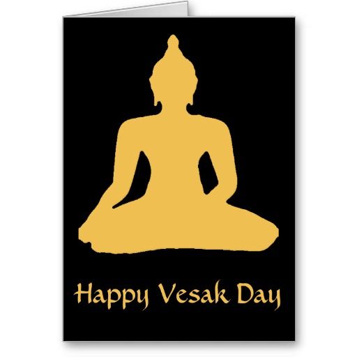 Happy Vesak Day Lord Buddha Card