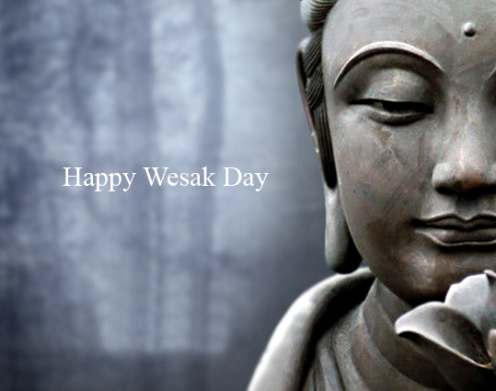 Happy Vesak Day Lord Buddha Sculpture
