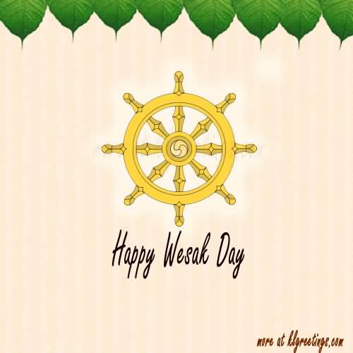 Happy Wesak Day Sailor Wheel Greeting Card