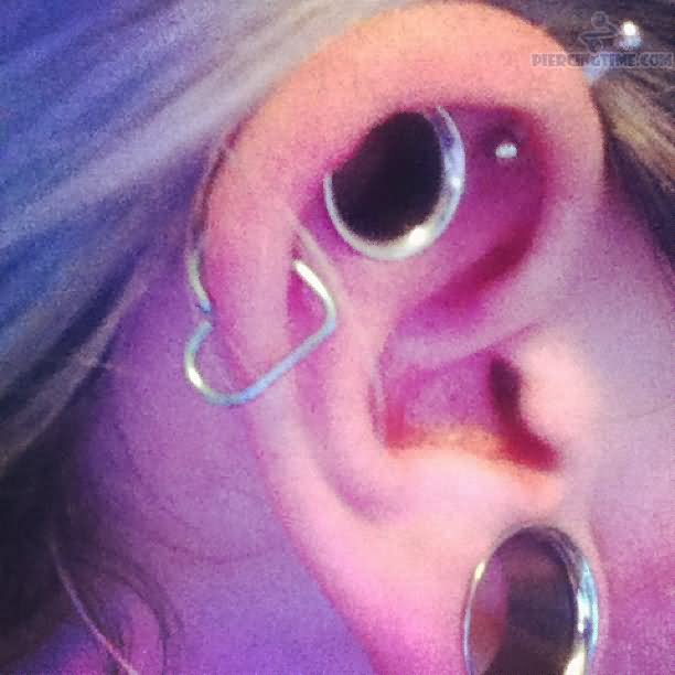 Helix Lobe And Cartilage Dermal Punch  Ear Piercings