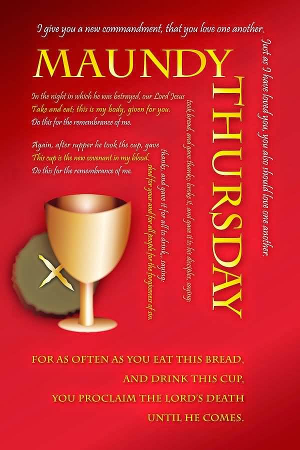 I Give You A New Commandment, That You Love One Another Maundy Thursday Card