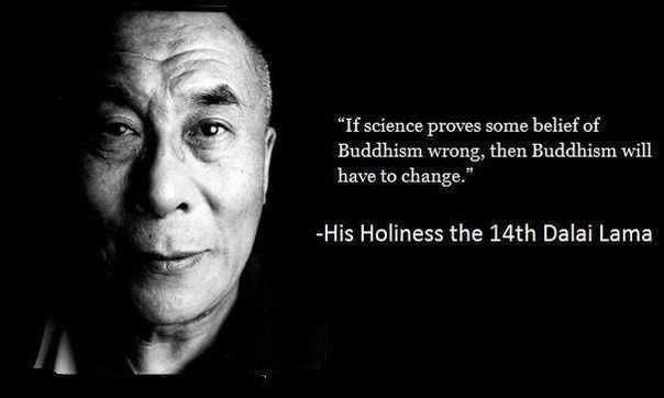 If science proves some belief of Buddhism wrong, then Buddhism will have to change. Dalai Lama