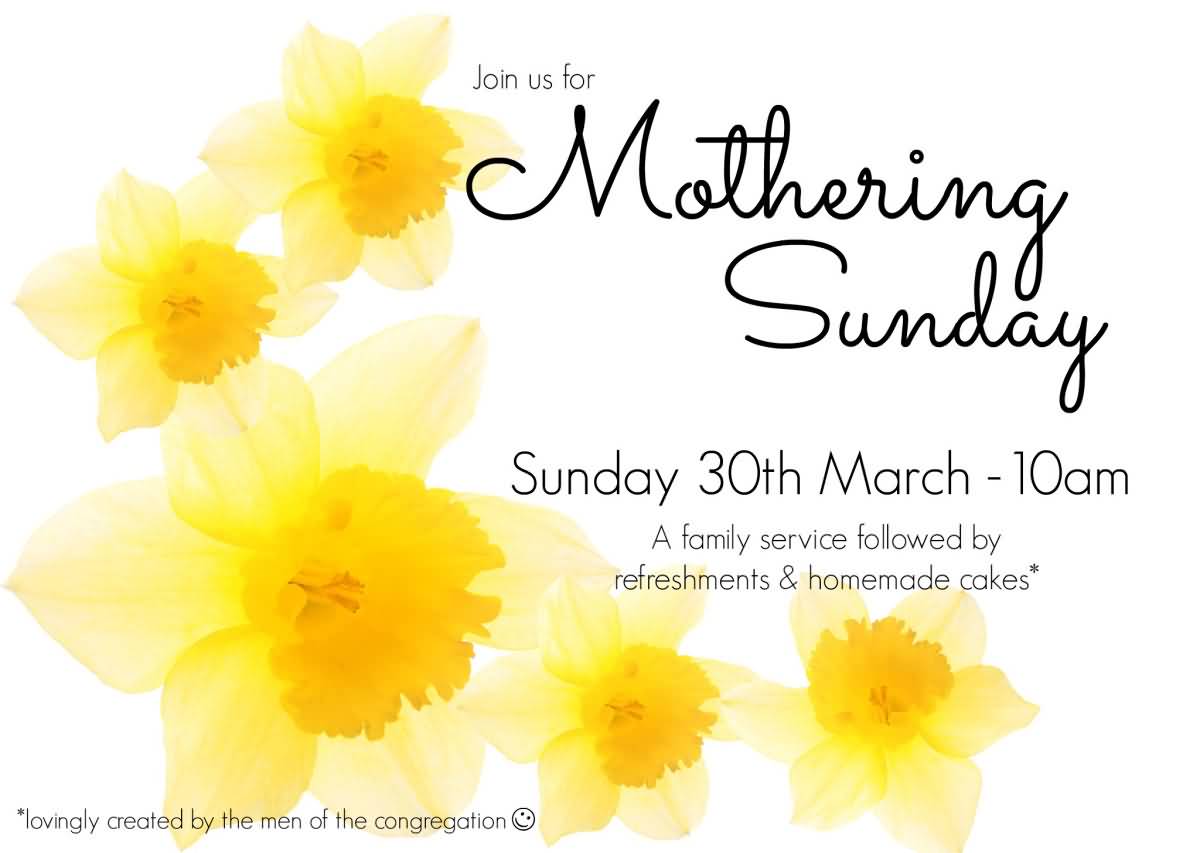 Join Us For Mothering Sunday