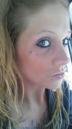 Lower Lip And Butterfly Kiss Piercing For Girls
