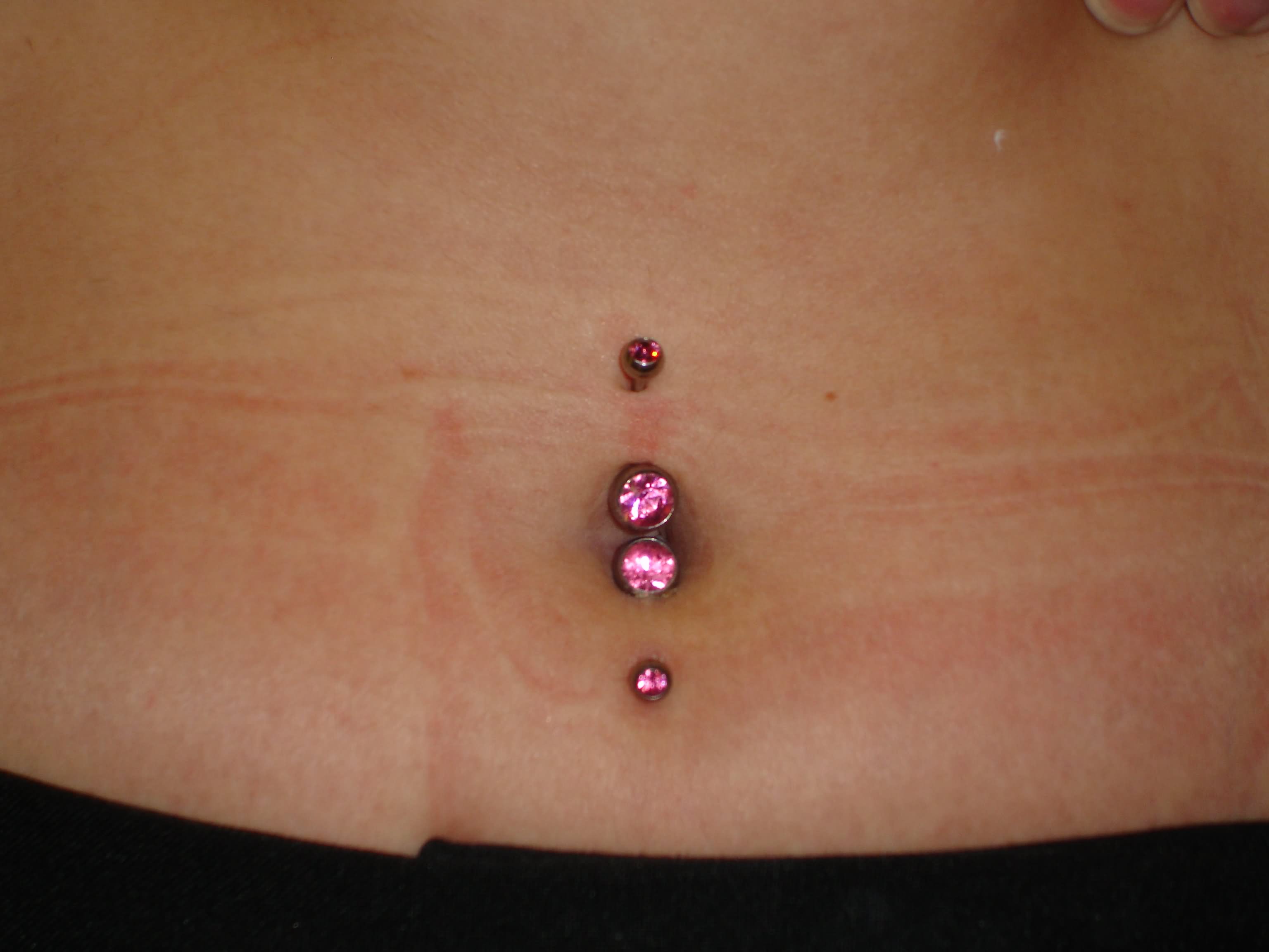 Pink Gems Body Piercing