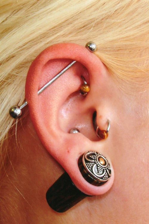 Right Ear Body Piercing For Young Girls