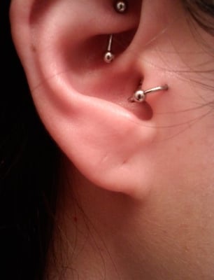Rook And Tragus Piercing Ideas