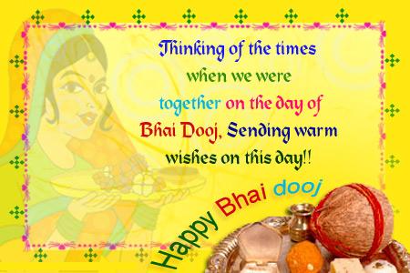 Sending Warm Wishes On This Day Happy Bhai Dooj
