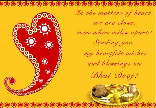 Sending You My Heartfelt Wishes And Blessings On Bhai Dooj