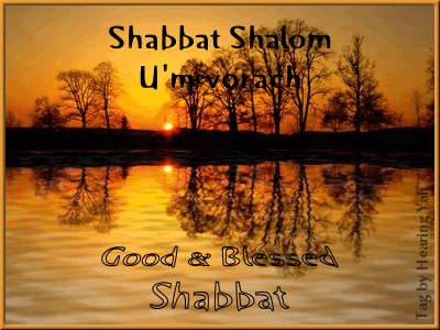Shabbat Shalom Good & Blessed Shabbat Animated Picture