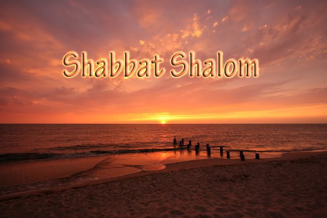 Shabbat Shalom Greetings Sunset View