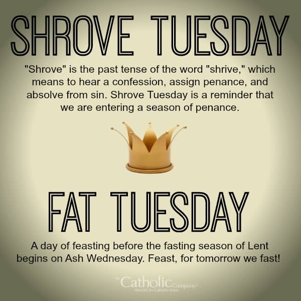 Shrove Tuesday Fat Tuesday