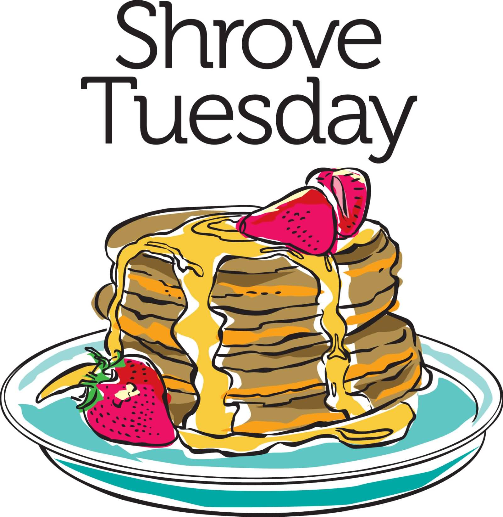 Shrove Tuesday Pancake Illustration