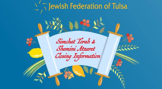 Simchat Torah & Shemini Atzeret Closing Information Illustration