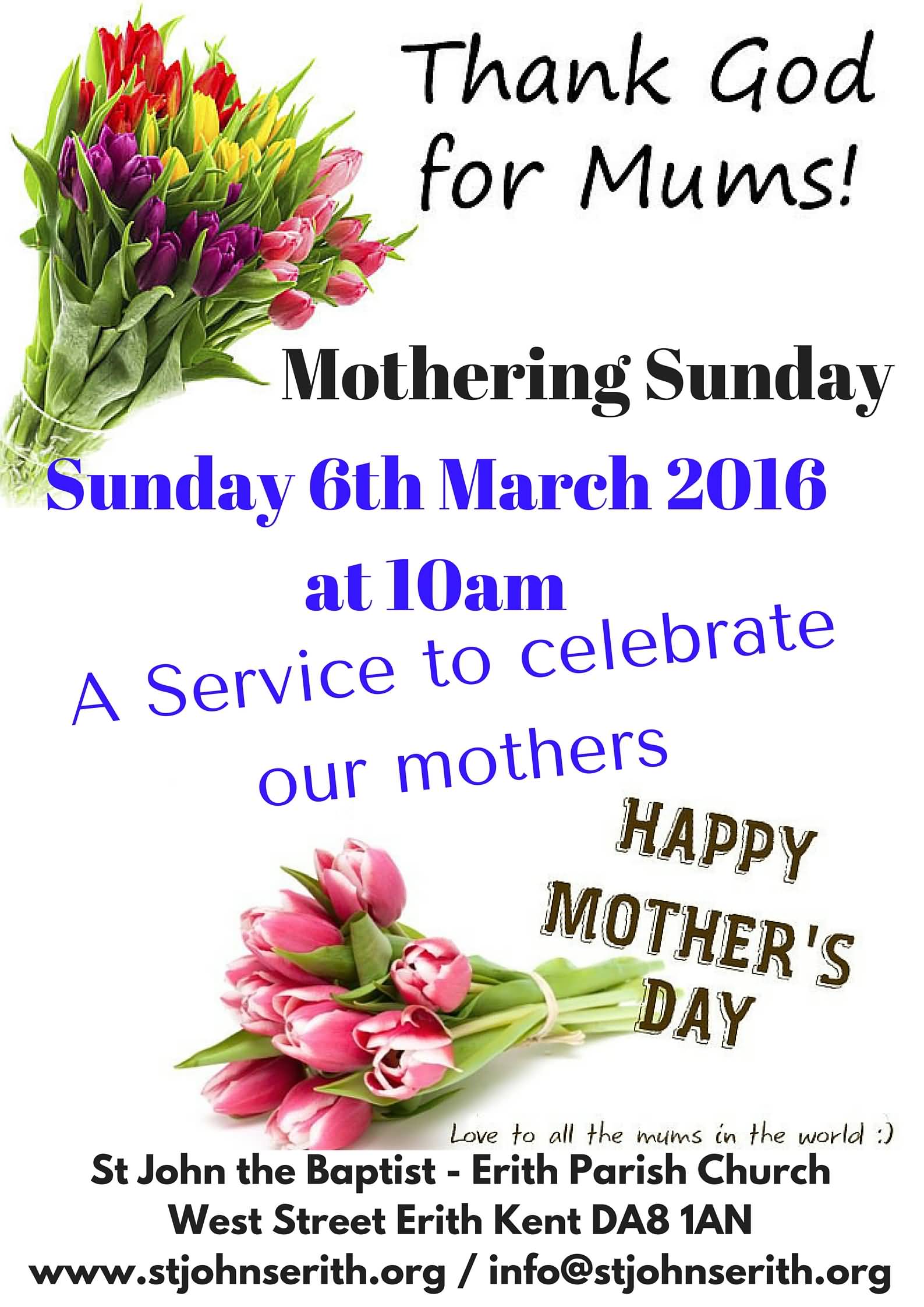 Thank God For Mums Mothering Sunday