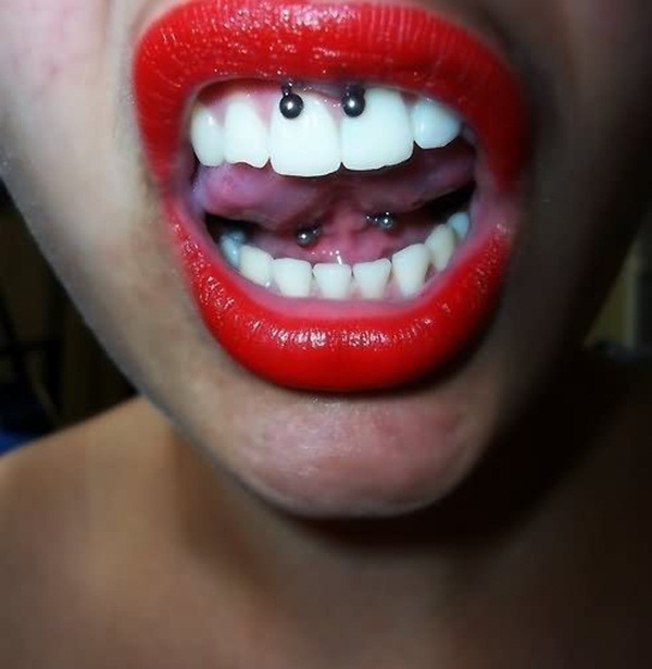 Tongue Frenulum And Smiley Piercing Picture