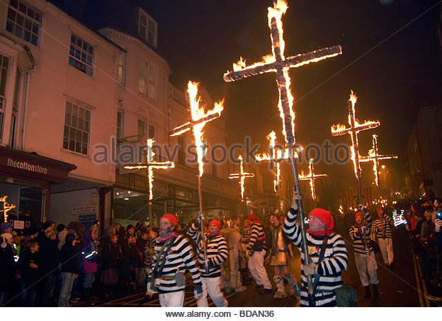 Traditional Bonfire Night Guy Fawkes Parade