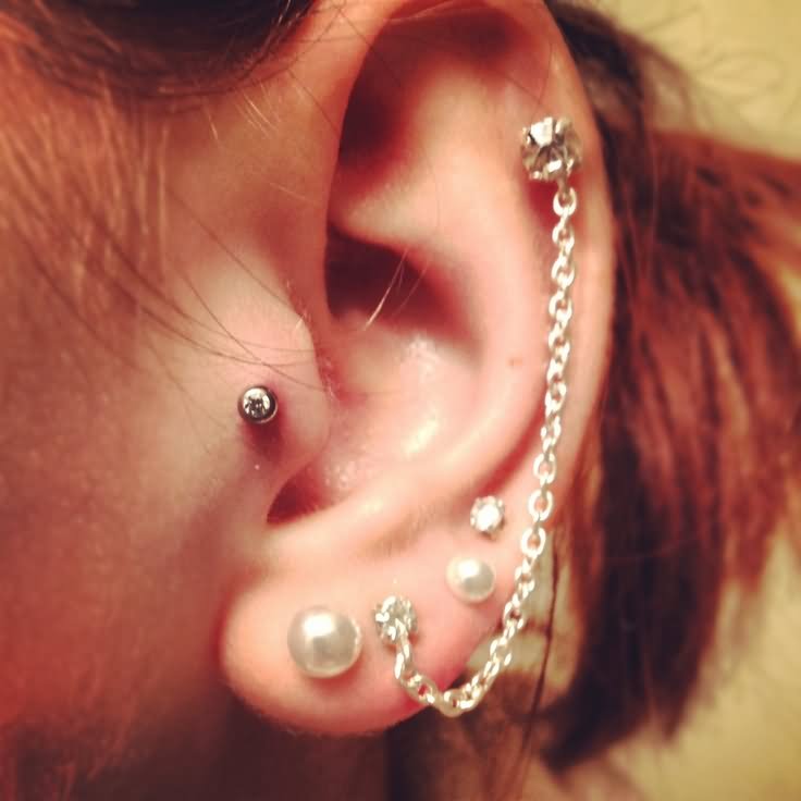 Tragus And Ear Cartilage Piercing