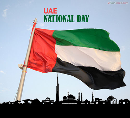 UAE National Day Waving Flag Picture