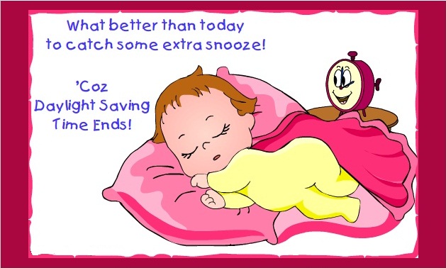 What Better Than Today To Catch Some Extra Snooze Coz Daylight Saving Time Ends Sleeping Kid Picture