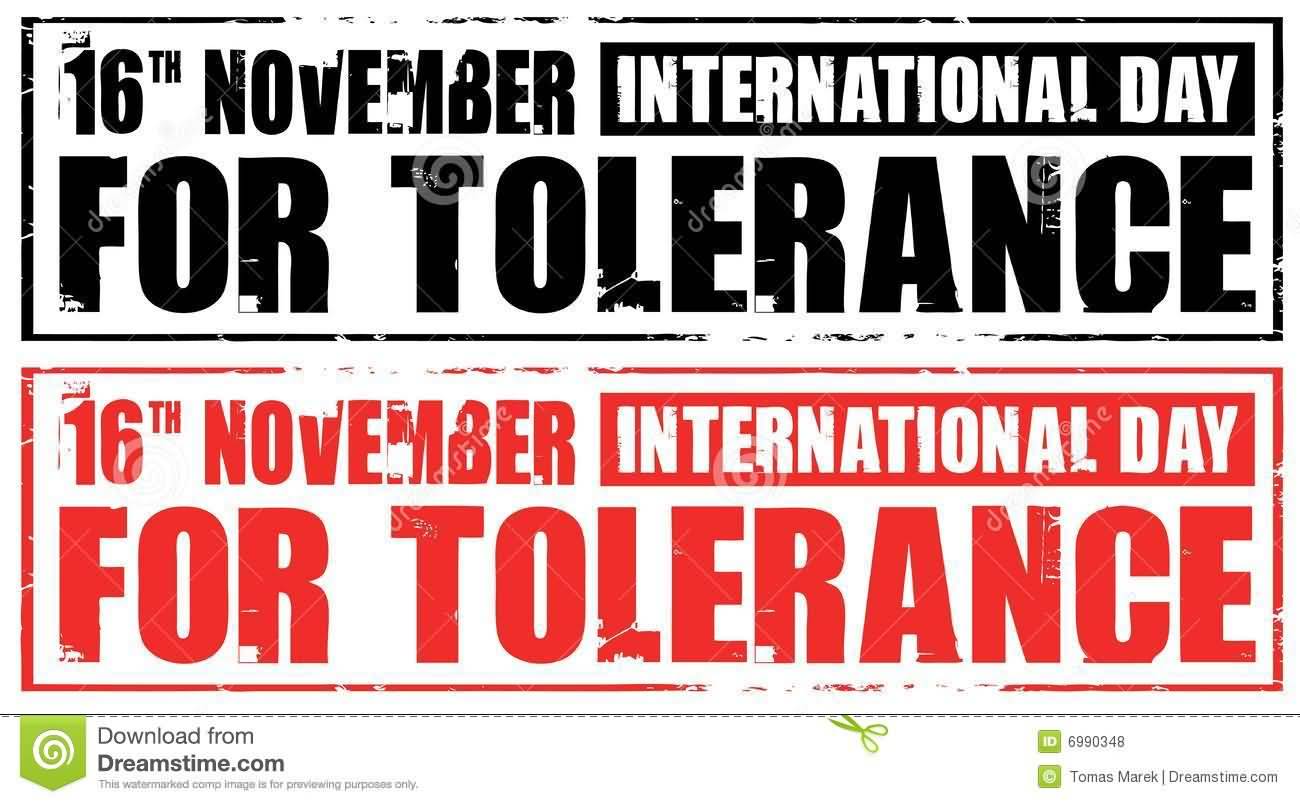 16th November International Day For Tolerance Picture