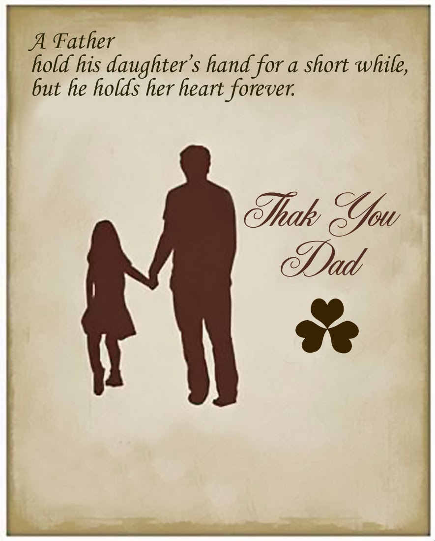 A Father Holds His Daughter's Hand For A Short While But He Holds Her Heart Forever