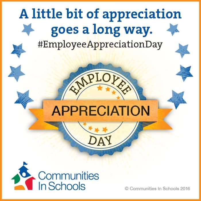 A Little Bit Of Appreciation Employee Appreciation Day Card
