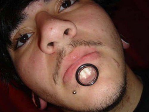 Awesome Labret Piercing For Men