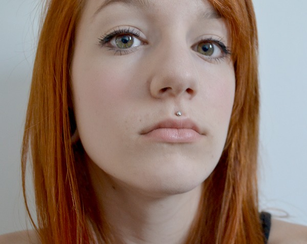 Awesome Medusa Piercing With Silver Stud