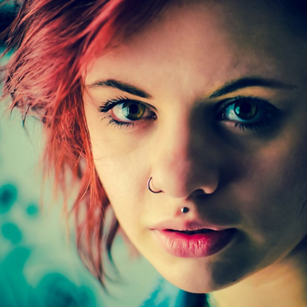 Awesome Right Nostril And Medusa Piercing