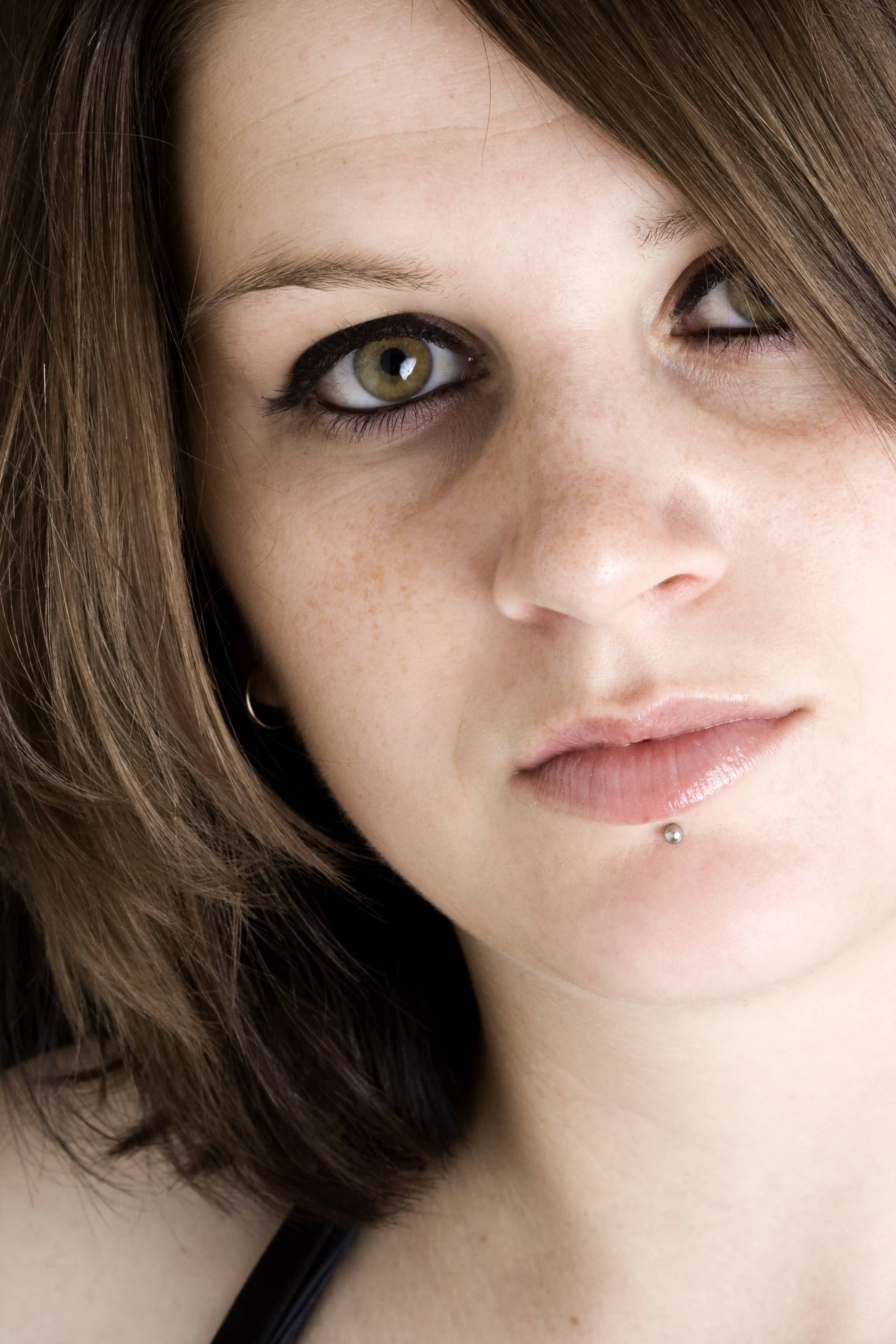 Beautiful Girl With Labret Piercing