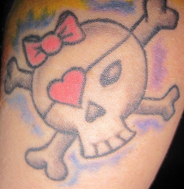 Cute Pirate Symbol Tattoo Design
