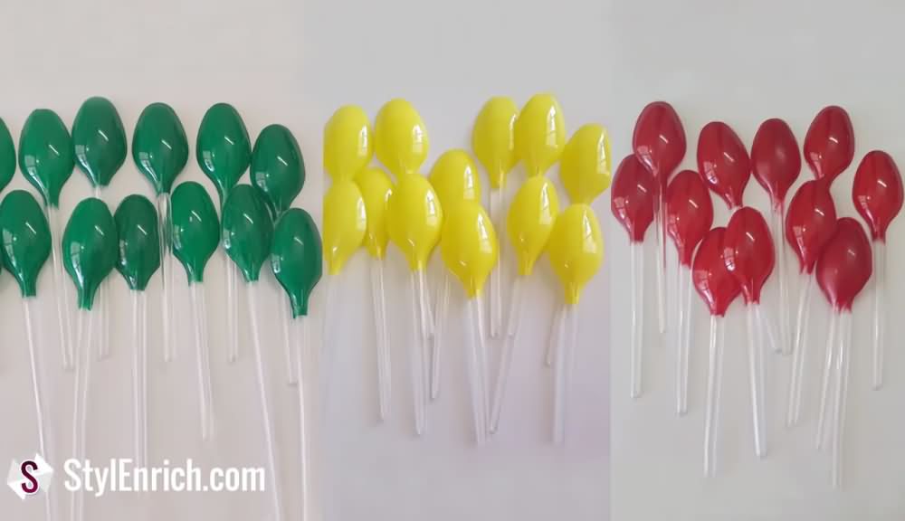 Decorative Diwali Diyas from Plastic Spoons (4)