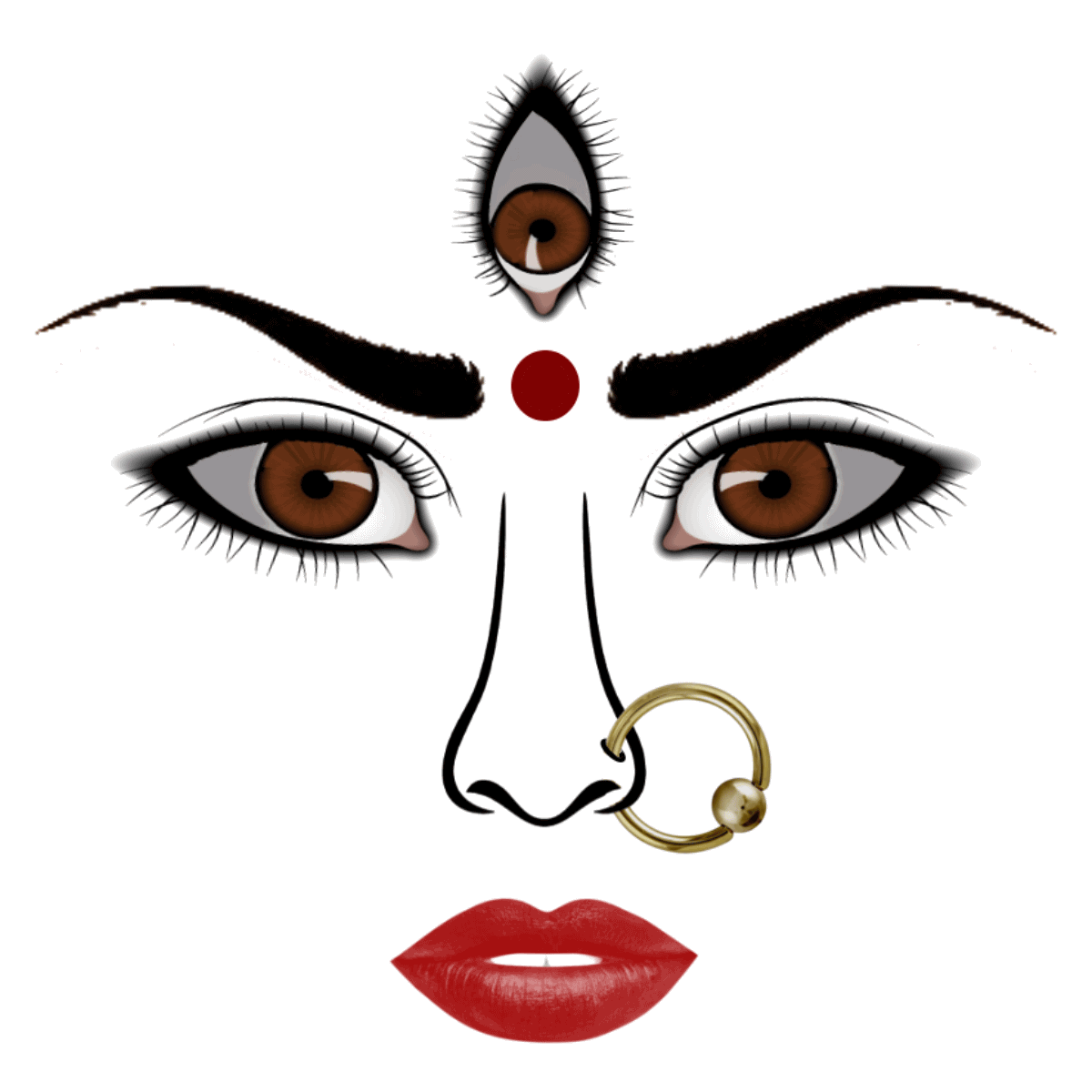 Durga Maa Face