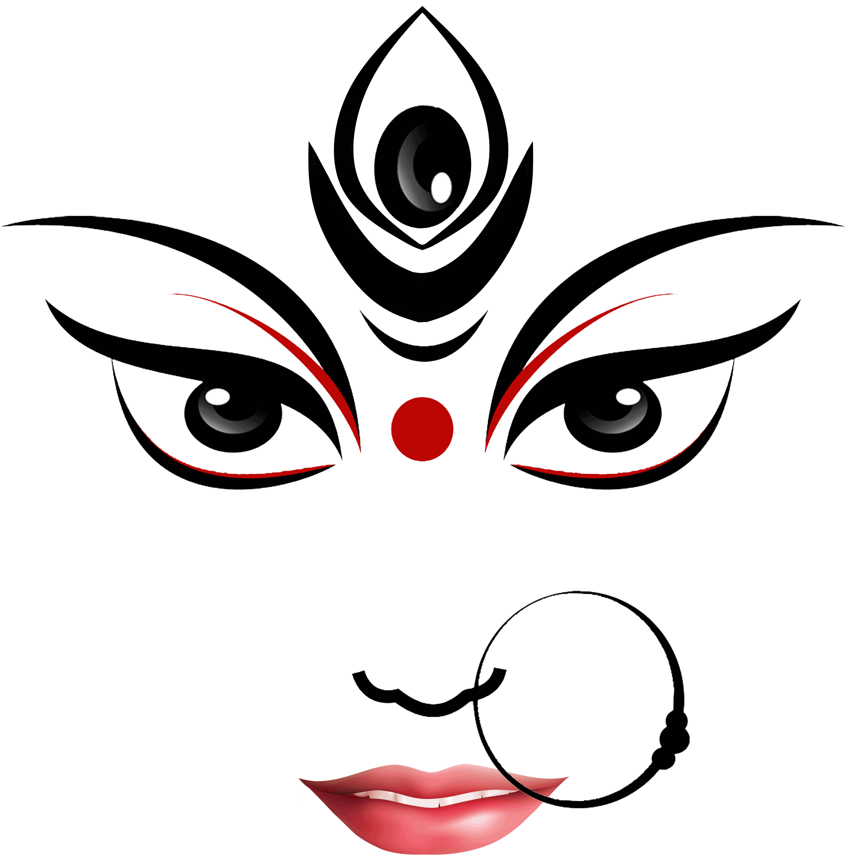 Durga Maa Face