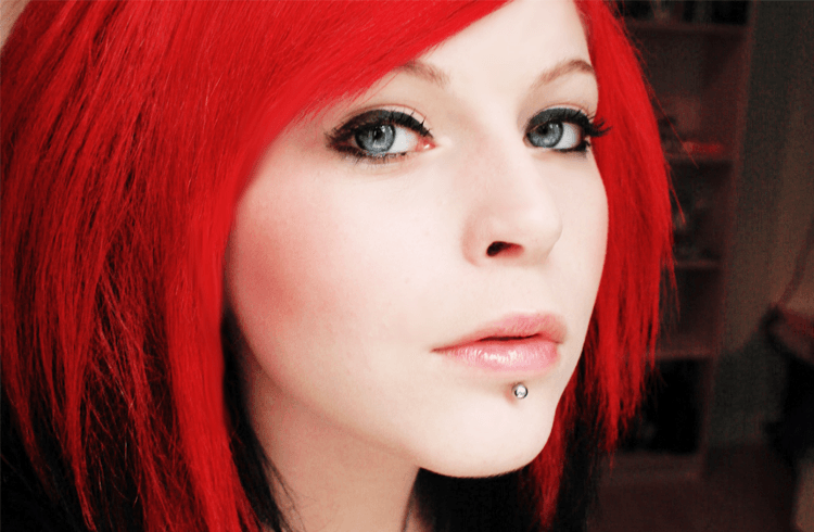 Emo Girl With Labret Piercing
