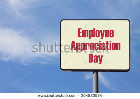 Employee Appreciation Day Sign Board Illustration