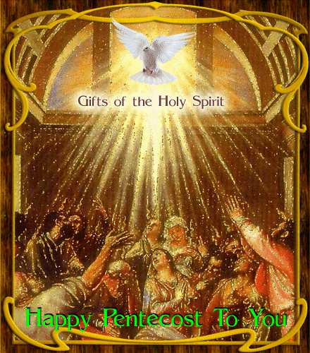 Gifts Of The Holy Spirit Happy Pentecost Glitter