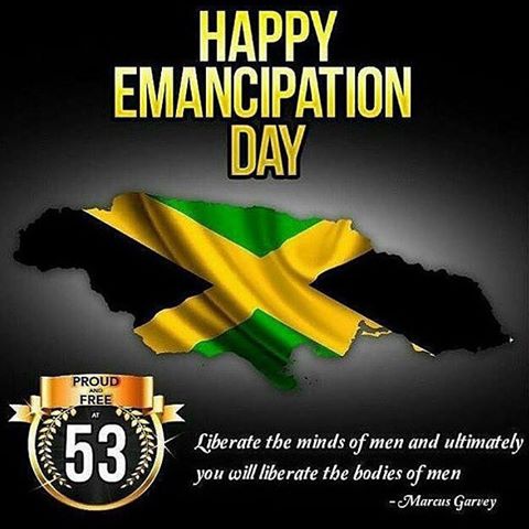 Happy Emancipation Day Flag Of Jamaica