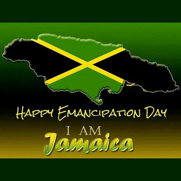 Happy Emancipation Day I Am Jamaica Map