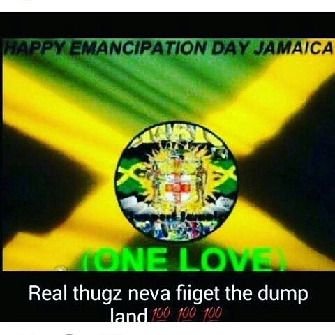 Happy Emancipation Day Jamaica One Love Poster
