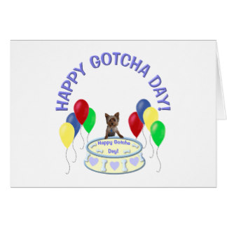 Happy Gotcha Day Dog With Cupcake