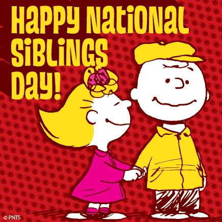 Happy National Siblings Day Brother And Sister Card