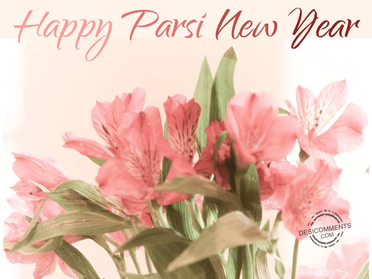 Happy Parsi New Year Wishes With Flowers For You
